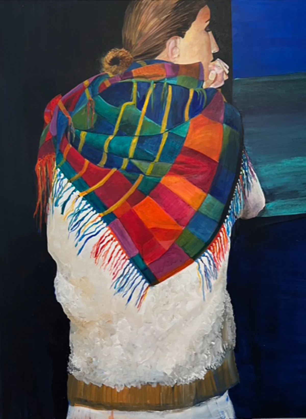 Scarf at the bar